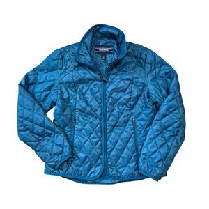 Land's End quilted Jacket/Coat, SP, SMALL PETITE, Teal/Blue Green